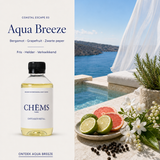 Aqua Breeze aroma navulling met fles en frisse geurnoten